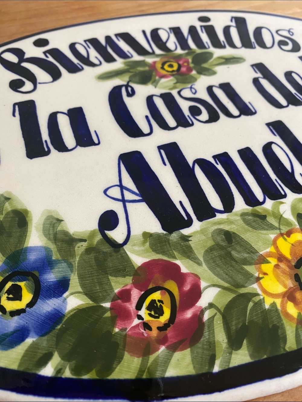 Handpainted Ceramic Sign - Picture 2 of 5